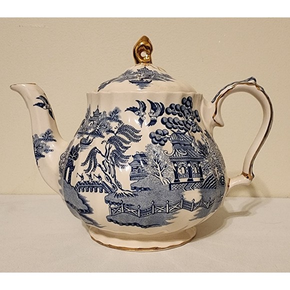 sadler Dining Sadler Blue Willow Tea Pot Made In England Poshmark
